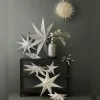 Bungalow Stjernelampe i papir - Cassiopeia Black, 60 cm.