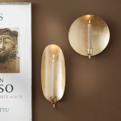 Bungalow Væglysestage - Golden, Rund