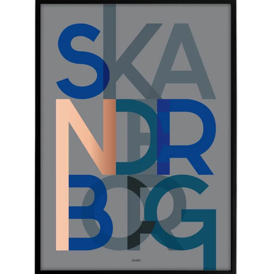 Bynavne Plakat - Grå - Vælg by