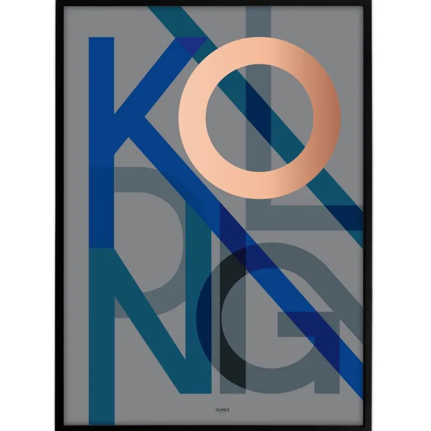 Bynavne Plakat - Grå - Vælg by