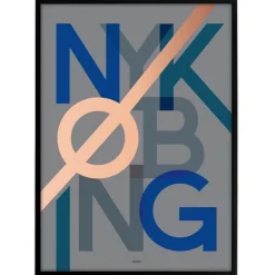 Bynavne Plakat - Grå - Vælg by