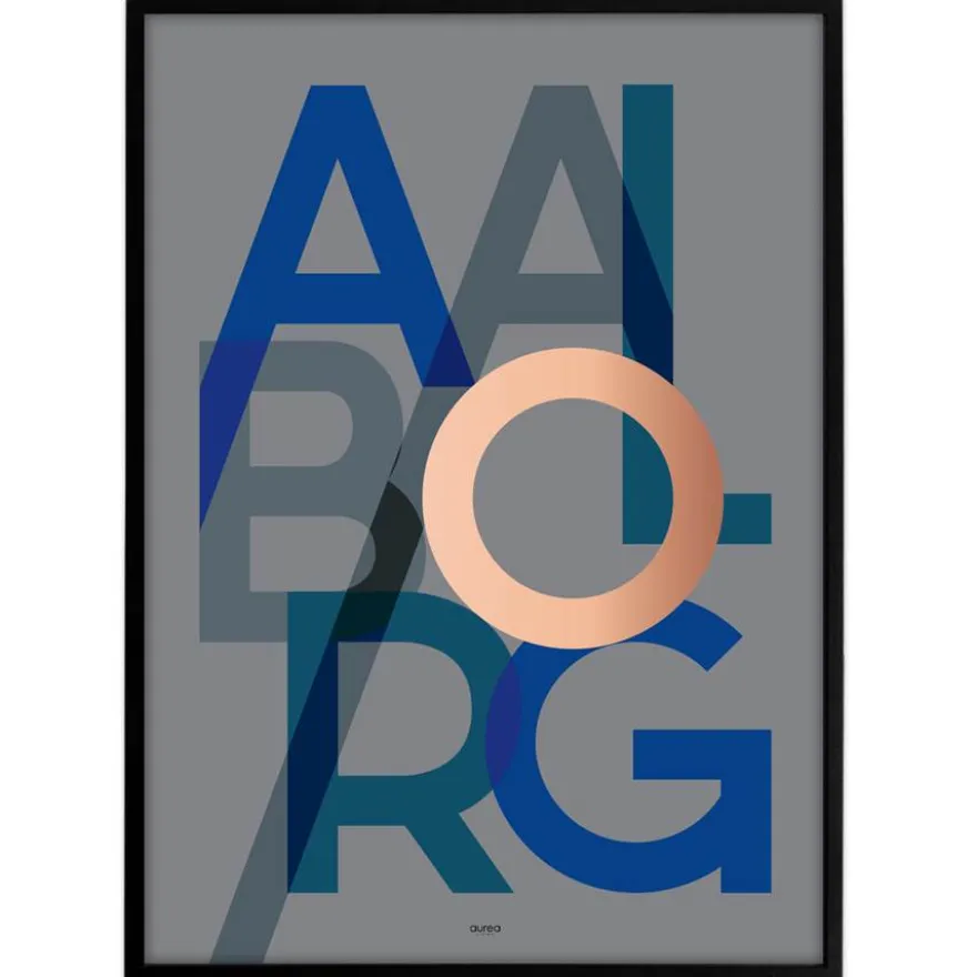 Bynavne Plakat - Grå - Vælg by