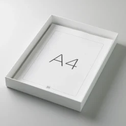 Como bakke i metal - A4 - Hvid
