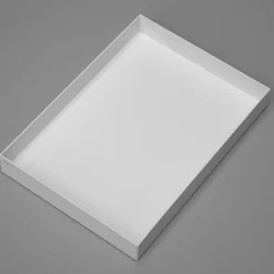 Como bakke i metal - A4 - Hvid