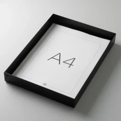 Como bakke i metal - A4 - Sort