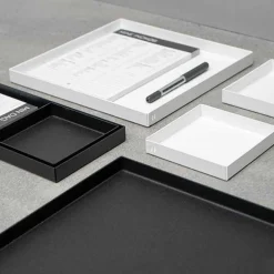 Como bakke i metal 11x11 cm. - Hvid