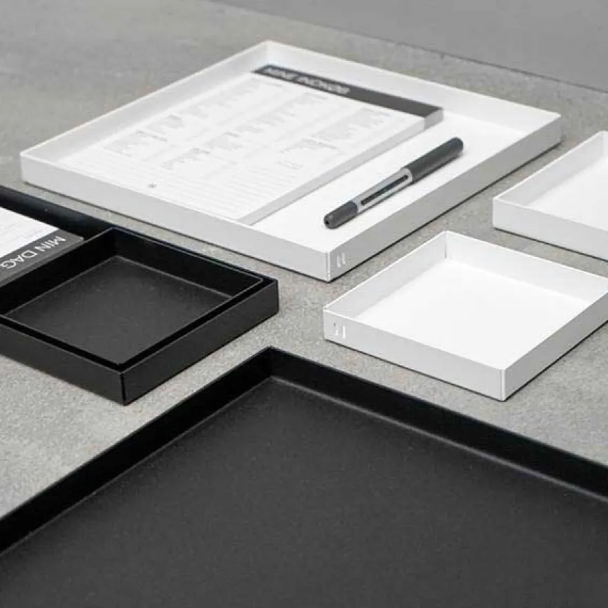 Como bakke i metal 11x11 cm. - Hvid