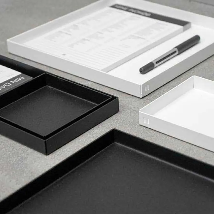 Como bakke i metal 11x11 cm. - Sort