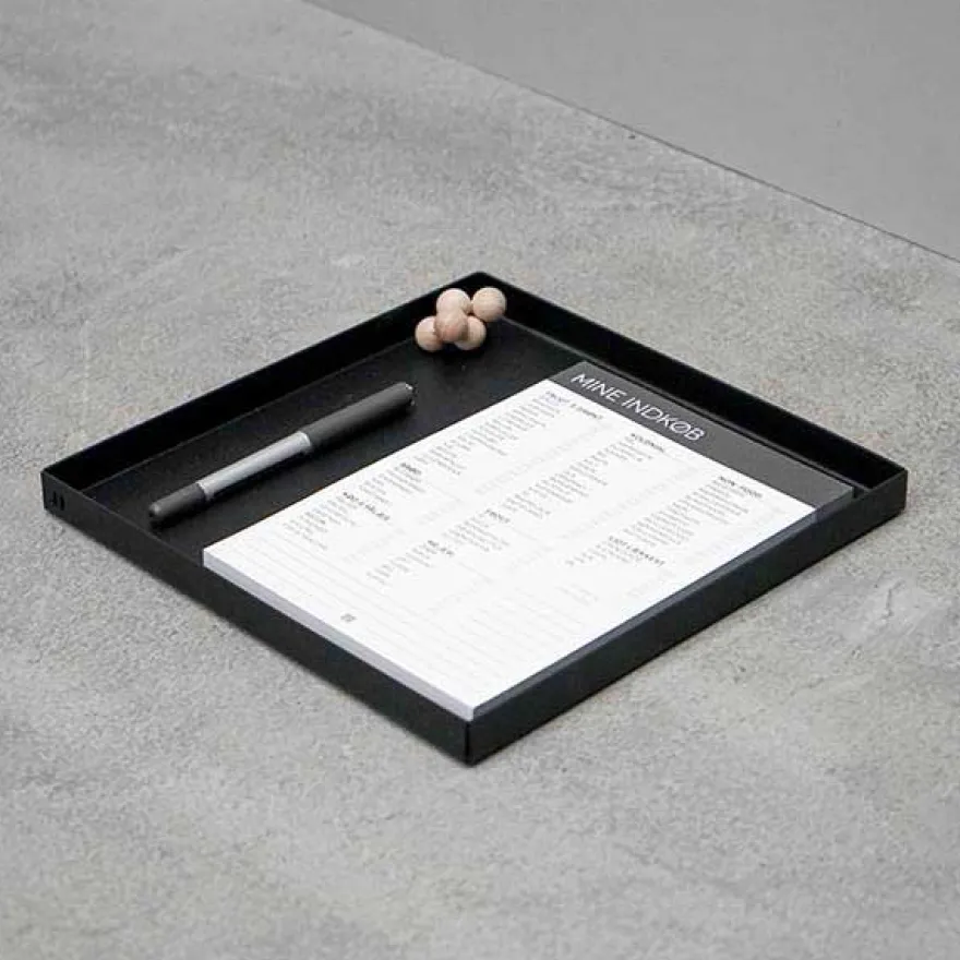 Como bakke i metal 24x24 cm. - Sort