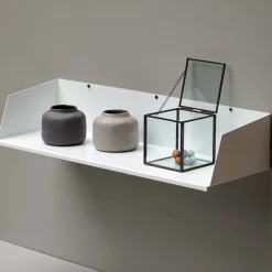 Como boghylde i metal - 60 cm - Hvid