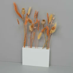 Como Flower Pot FIVE - Væghængt vase i metal, Hvid