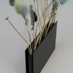 Como Flower Pot FIVE - Væghængt vase i metal, Sort