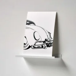 Como Gallerihylde i metal - 20 cm. - Hvid