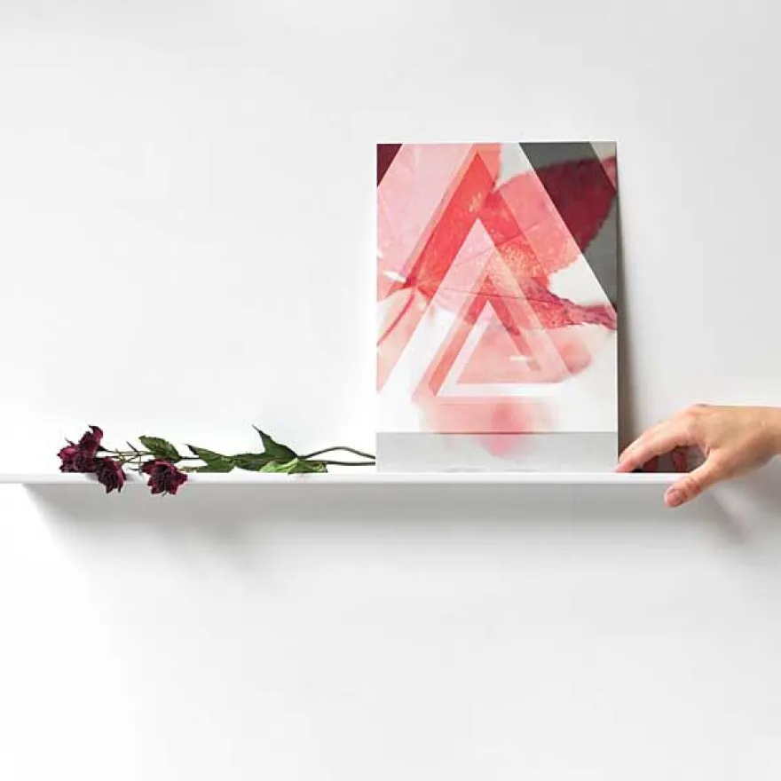Como Gallerihylde i metal - 60 cm. - Hvid