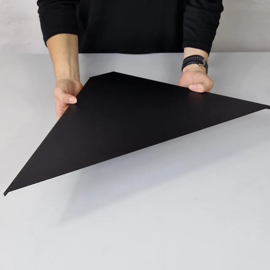 Como hjørnehylde i metal - SORT - Large