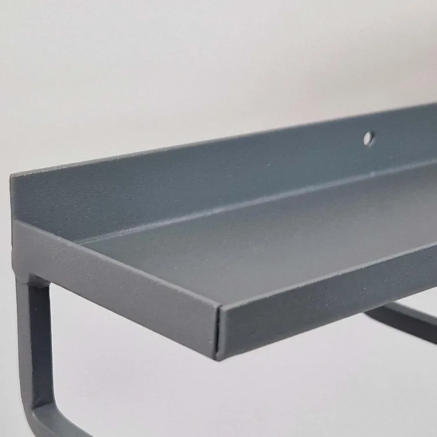 Como Hylde med knager - Grå - 50cm