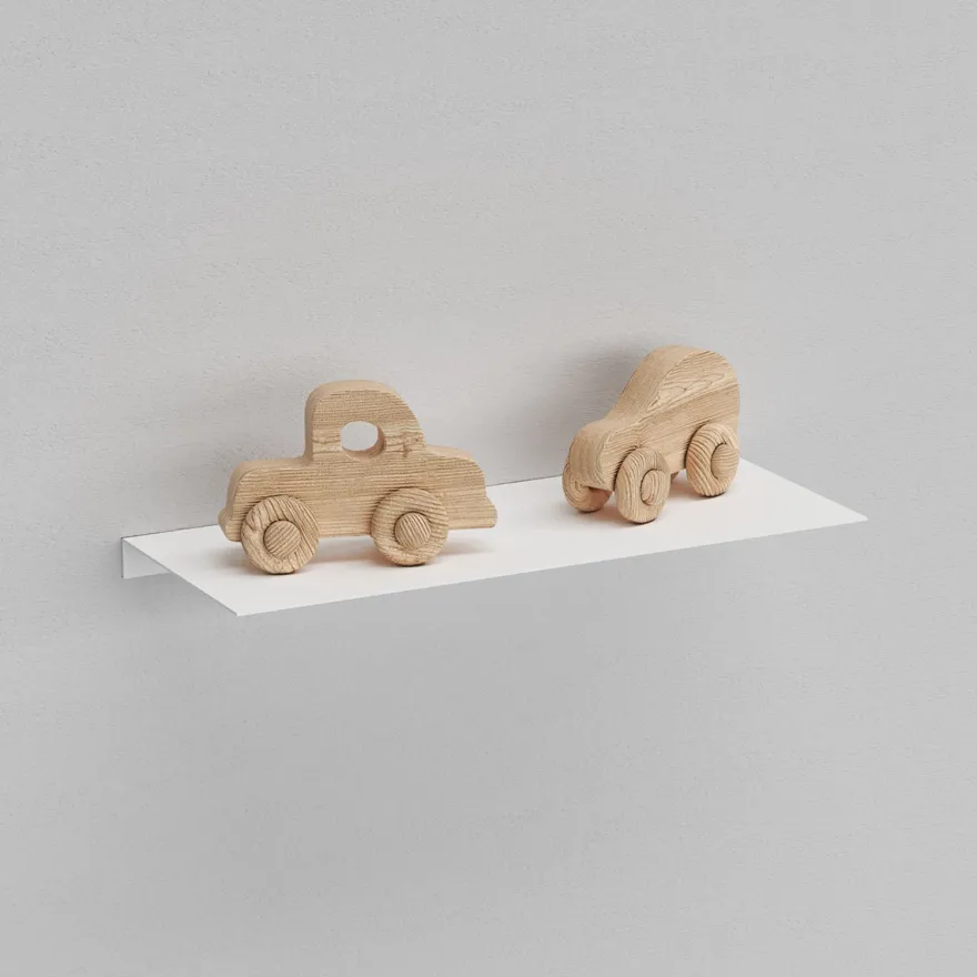 Como Hylde 25 x 10 cm - Hvid metal