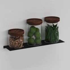 Como Hylde 37,5 x 10 cm - Sort metal