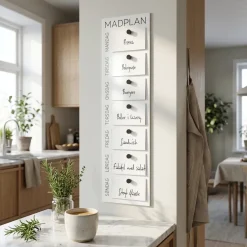 Como Madplan til vægophæng, Hvid
