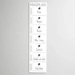 Como Madplan til vægophæng, Hvid
