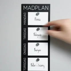 Como Madplan til vægophæng, Sort