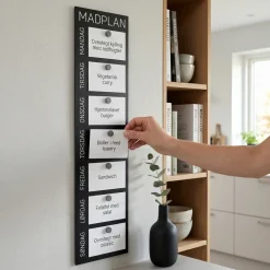 Como Madplan til vægophæng, Sort