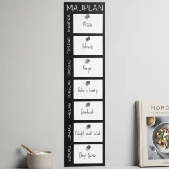 Como Madplan til vægophæng, Sort