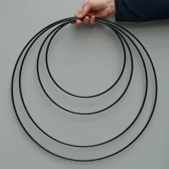 Como Metalring til dekorationer, 39 cm, Sort