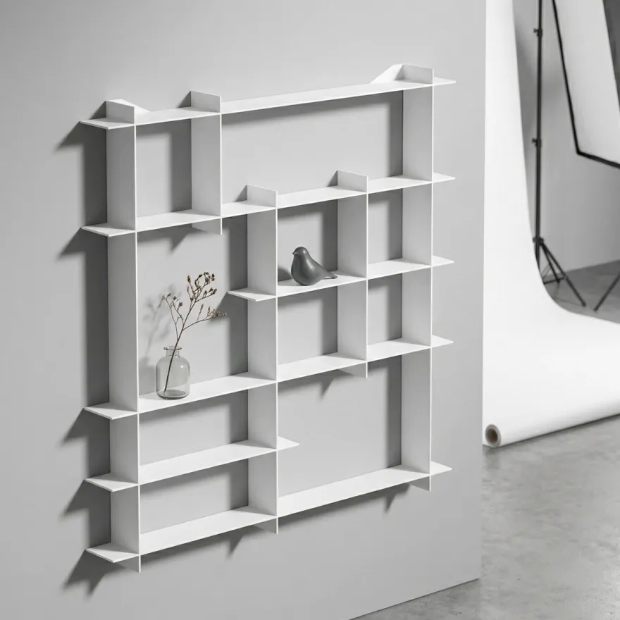 Como Niveau Display Hylde, Large, Hvid