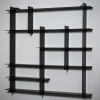 Como Niveau Display Hylde, Large, Sort