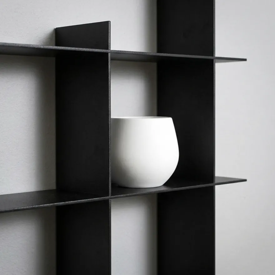 Como Niveau Display Hylde, Large, Sort