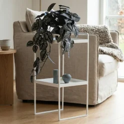 Como Plantestander med to hylder, Hvid