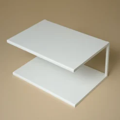 Como Sengebord Dobbelthylde - Hvid Metal