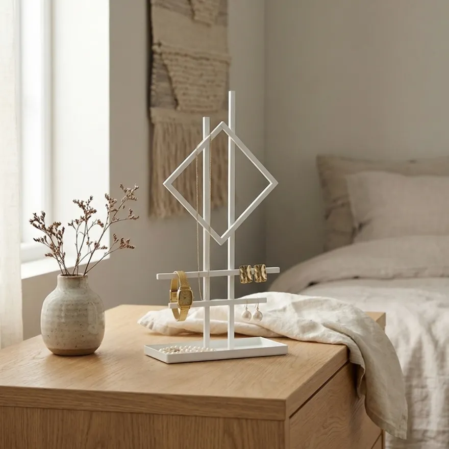 Como smykkeholder - TOTEM, Hvid