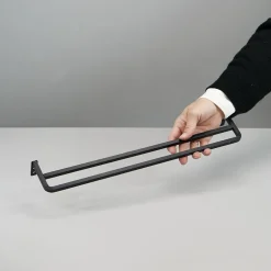 Como viskestykkeholder - 40 cm, Sort - DOUBLE