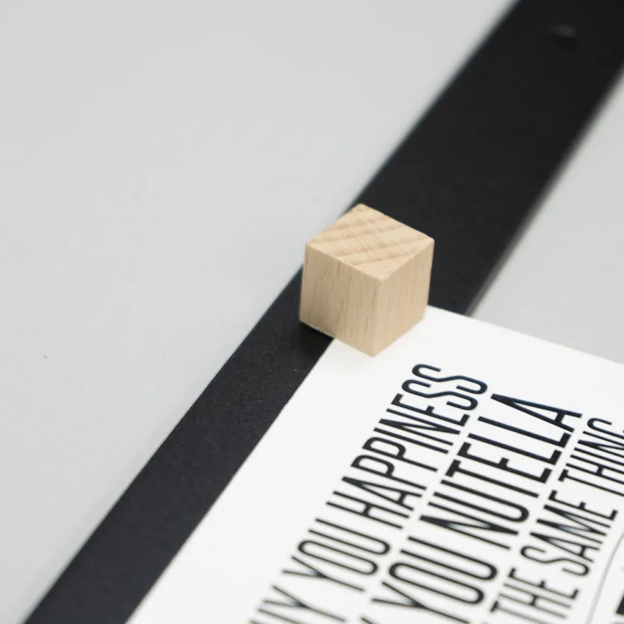 Como Wallnote inkl. magneter - Sort