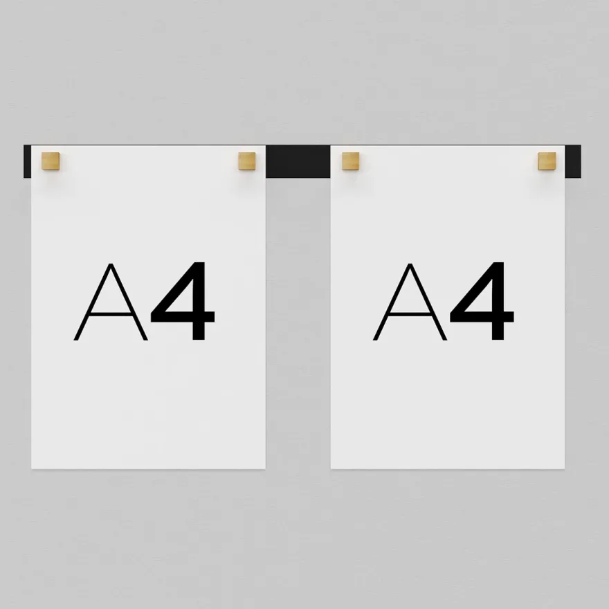 Como Wallnote inkl. magneter - Sort