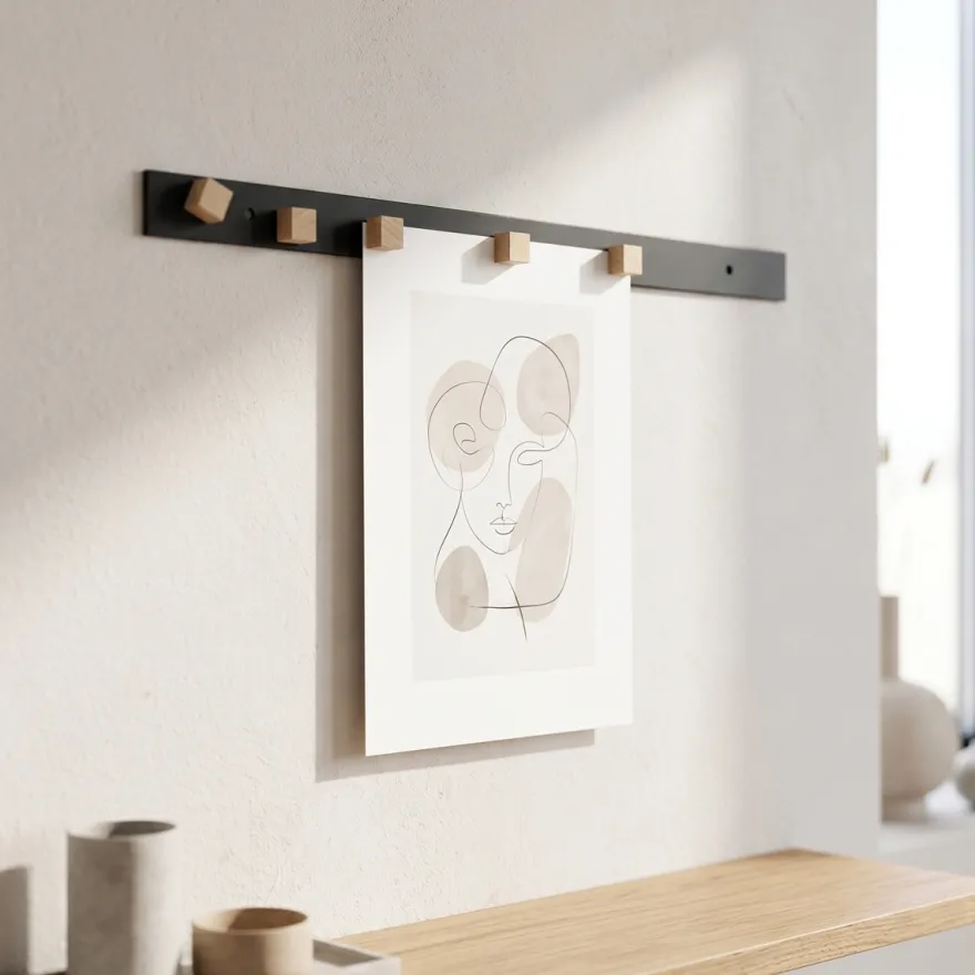 Como Wallnote inkl. magneter - Sort