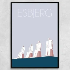 Danmark Plakat - Esbjerg. Vælg str.
