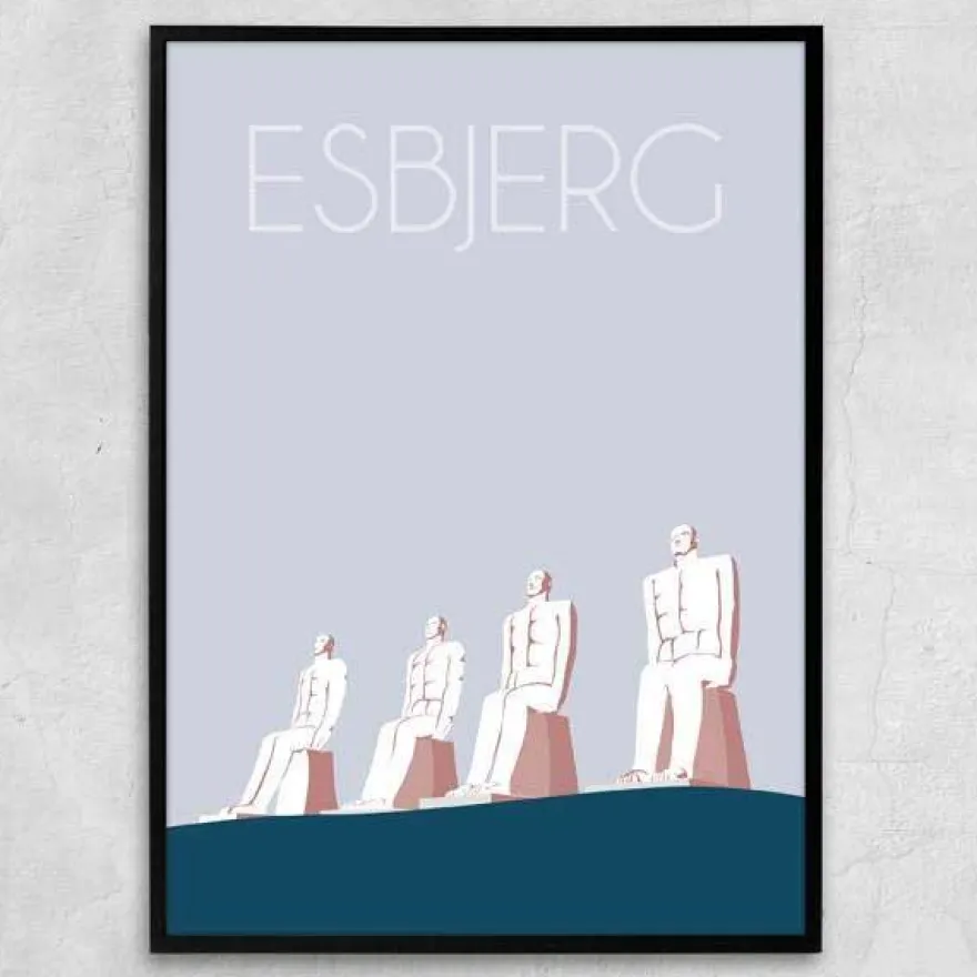 Danmark Plakat - Esbjerg. Vælg str.