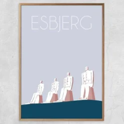 Danmark Plakat - Esbjerg. Vælg str.