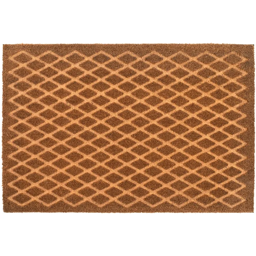 Dixie dørmåtte i Kokos - Grid - 60 x 90 cm.