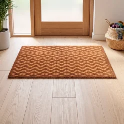 Dixie dørmåtte i Kokos - Grid - 60 x 90 cm.