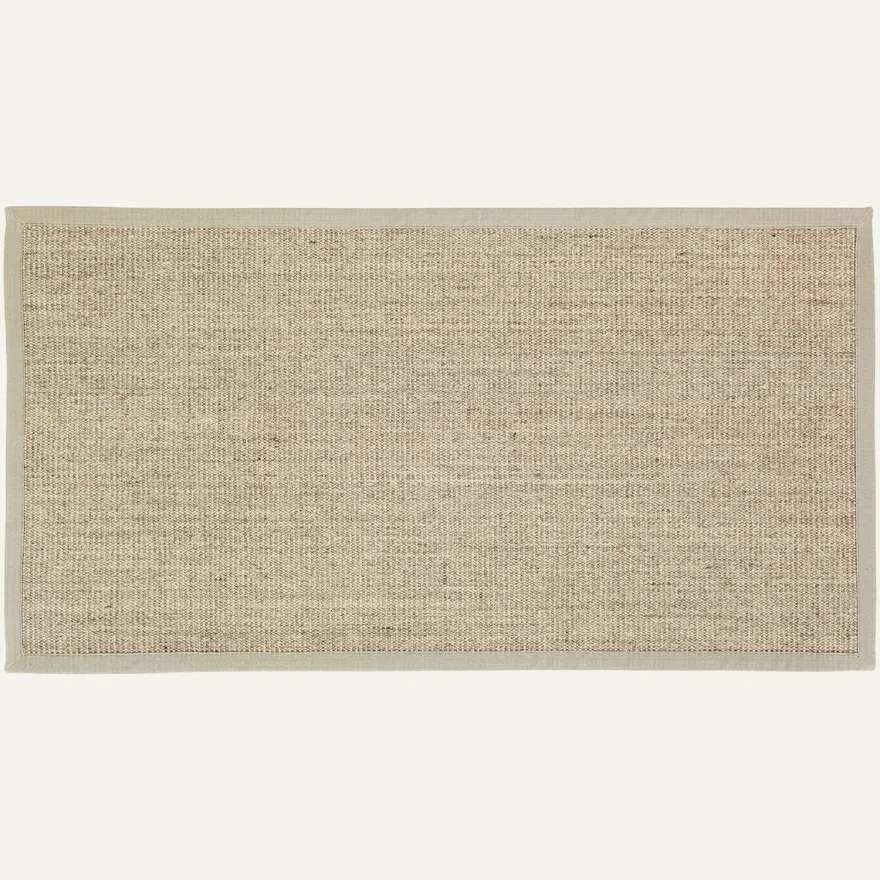 Dixie dørmåtte i Sisal, Beige med kant - 80x150 cm.