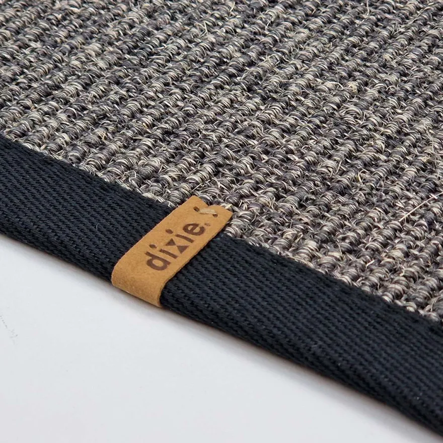 Dixie dørmåtte i Sisal, Black - 60x90 cm