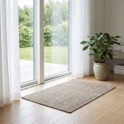 Dixie dørmåtte i Sisal, Natural Grey - 60x90 cm.