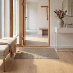 Dixie dørmåtte i Sisal, Natural Grey - 60x90 cm.