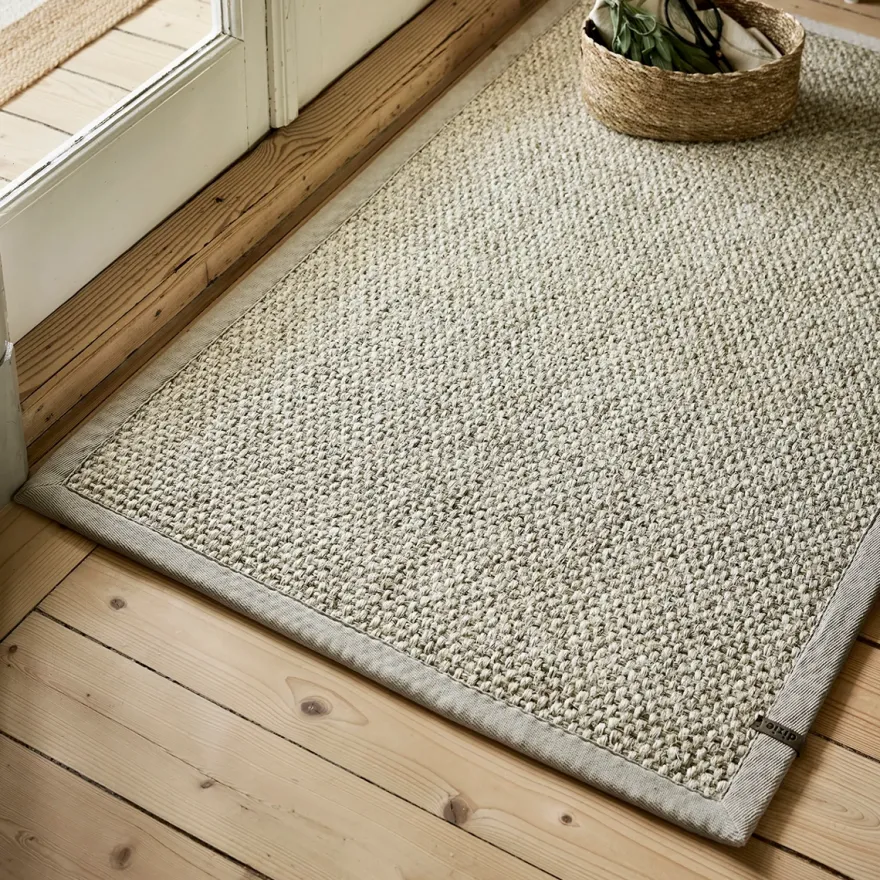 Dixie dørmåtte i Sisal, Wilma, Sandmeleret - 60x90 cm