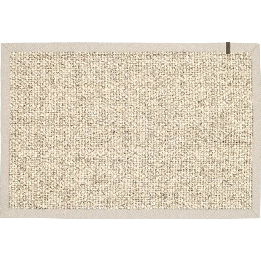 Dixie dørmåtte i Sisal, Wilma, Sandmeleret - 60x90 cm
