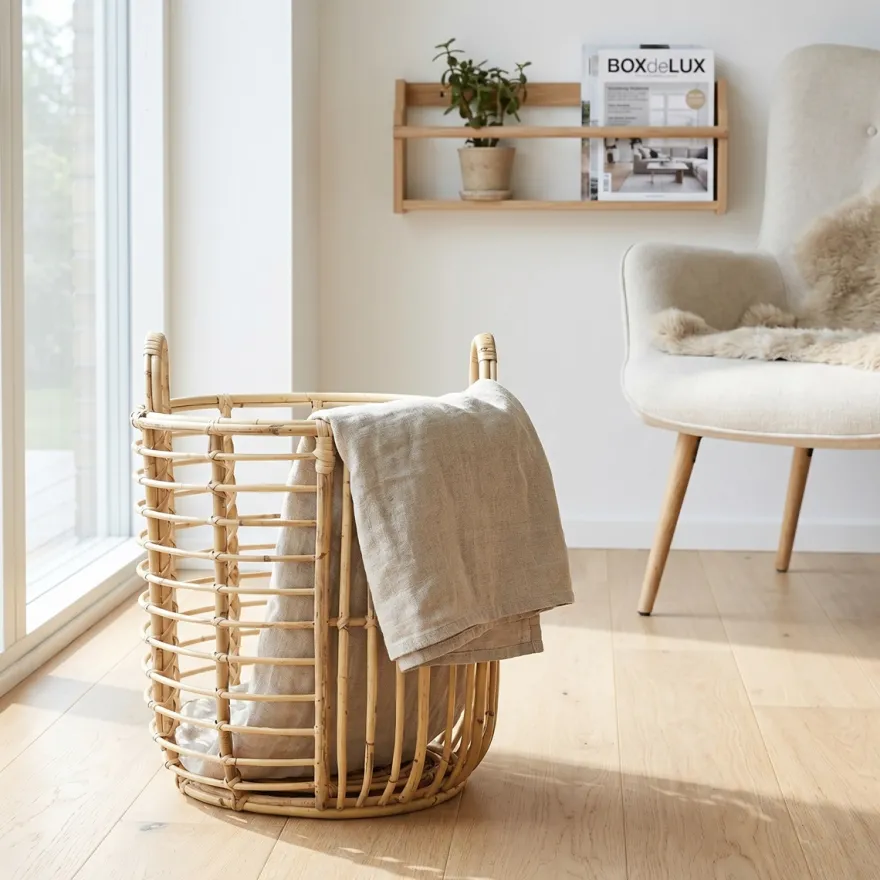 Elan Kurv i Rattan, 43 cm